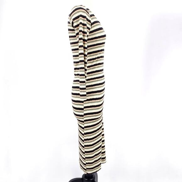 Anthropologie Dolan Prita Striped Midi Dress Deep Scoop Back Backless Size XS - Picture 4 of 7